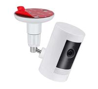 PAIKIUU 1Pcs Adhesive Ring Camera Mount Wall Mount without Drilling, Ring Camera Mounting Bracket Stick Up Mount 360 Degree Adjustable Screwless for Arlo Ring Surveillance Camera White