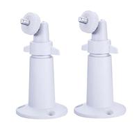PAIKIUU 2Pcs Aluminum Alloy Ring Camera Mount - Wall Mount without Drilling, 360 Degree Adjustable Screwless Mount for Arlo Ring Surveillance Camera White