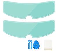 PAIKIUU 2Pcs Motorcycle Helmet Anti-fog Film, Universal Anti Fog Helmet Lens Visor Insert Transparent Clear Film Sticker to Ensure Riding Safety with Install Tools