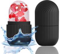 PAIKIUU Ice Roller for Face and Eyes, Reusable Ice Face Roller Contour Cube Facial Mold Silicone Ice Mold Massager for Relieving Puffiness Pore Tight Wrinkles