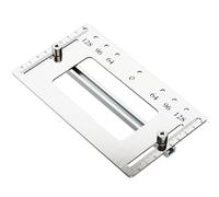 PAIKIUU Kitchen Door Handle Jig Stainless Steel Cabinet Handle Knobs Drilling Template Measuring for Furniture Door Hole Punch Locator