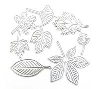 PAIKIUU Leaf Cutting Dies Metal Leaves Die Cuts for Card Making, Die Cut Dies Cutting Stencil for DIY Craft Paper Scrapbooking Photo Decorative