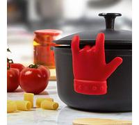 PAIKIUU Pot Lid Lifts Pot Lid Lifter Silicone Steam Releaser for Pot Lid Saver Lid Sid Spoon Rest Finger Spoon Holder for Cooking Spoons Kitchen Tool Accessories