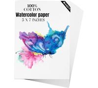 PAIKIUU Watercolour Paper 300 GSM, 30 Sheets 5" x 7" Water Colour Paper Watercolour Pad Watercolor Paper Bulk for Students Adults Artists Drawing Art Painting Supplies Postcards