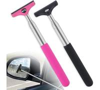 PAIKIUU Wing Mirror Squeegee Side Mirror Squeegee Rearview Mirror Wiper, Car Rear View Mirror Wiper Car Mirror Cleaner for Car Mirrors Window Glass Windshields