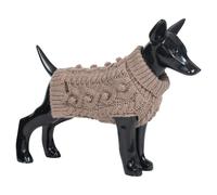 Paikka Dog Knit Sweater Handmade Taupe Warm Antibacterial
