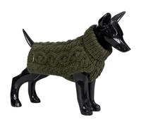 Paikka Dog Knit Sweater Handmade Warm Green For Dogs