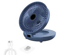 PAIKOE Household Dual-Use Kitchen Fan, Home Dual Purpose Kitchen Fan with USB Charging and 3 Wind Speeds Wall Mount Desk Dual Purpose Fan, Home, Bedroom, Office, Dorm, Car (Blue)