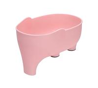 PAIKOE Sink Strainer - Elephant Drain Basket, Multifunctional Dish Drainer, Sink Filter for Kitchen Sink, Drain Basket for Kitchen Sink, Sink Filter Tray, Drain Basket for Vegetables and Fruits (Pink)