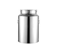 Pail Milk Can Bucket,Milk Bucket Oil Barrel Wine 201 Stainless Steel Can, Storage Tank with Sealed Lid for And Liquid Storage,42L