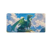 PailailaiNest Gaming Mousepad Large Mouse Pad Green Fantasy Cool Anime Dragon Large Mouse Pad for Desk Pad Mat for Keyboard and Mouse Pad Office Supplies for Desk 30x60cm