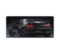 PailailaiNest JDM Car R32 Cool Black Mouse Pad Desk Pad Desk Mat for Keyboard Computer Pad Office Supplies for Desk 40x90cm