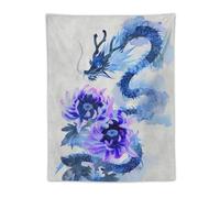PailailaiNest Wall Art Tapestry Japanese Purple Flower Aesthetic Spirals Dragon Tapestry Wall Hanging Wall Tapestries Room Decor Background for Dorm Living Room 30"x40"