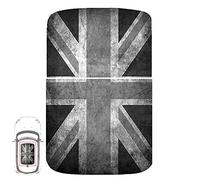 Paileco Automotive Sunroof Vinyl Sticker for R50 R53 (1set 2pcs, Grey Grunge Union Jack Flag, Vinyl)