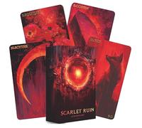 pailing Scarlet Lenormand Card Deck, 36 Fortune Telling Oracle Cards with Bold Scarlet Artwork, A Tarot Alternative for Love, Career, Daily Readings