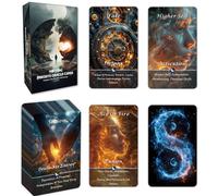 Pailing Yin and Yang Oracle Cards, 68 Cards Assessing Duality of Influencing Energies, Spiritual, Emotional, Physical, Planetary, Adults 18+, Classic Style, Unisex, English