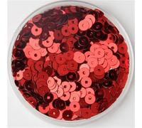 Paillettes, 3mm 4mm 5mm 6mm Flat Round Loose s Sewing Craft for Wedding Decoration Garment Dress Shoe Caps DIY Accessory(Red,5mm 1000pcs 10g)