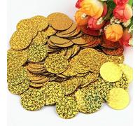 Paillettes Flat Round Large Sequin 10mm 15mm 20mm 25mm Edge Hole Loose Sequins for Carfs Kids Dance DIY Decoration Lentejuelas-gold-25mm20g120pcs