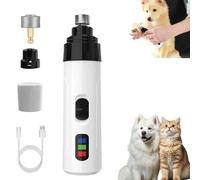 Pain Free Nail Trimmer, Whisper Paws Calming Cat, Dog Nail Grinders with Light, Rechargeable Quiet 2 Speed Pet Nail Trimmer, Suitable for Cats and Dogs of All Sizes (1PC-B)