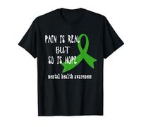 Pain is Real so is Hope Mental Health Awareness T Shirt T-Shirt