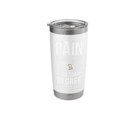 Pain is Temporary A Doctoral Degree is Forever PHD Graduate Stainless Steel Insulated Tumbler