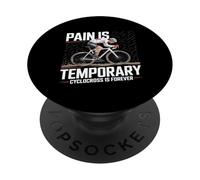 Pain Is Temporary Cyclocross Forever Bike Cyclocross Bike PopSockets Adhesive PopGrip