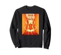 Pain Is The Path Chili Pepper Enlightenment Humor Spicy Art Sweatshirt
