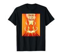 Pain is The Path Chili Pepper Enlightenment Humor Spicy Art T-Shirt