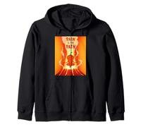 Pain Is The Path Chili Pepper Enlightenment Humor Spicy Art Zip Hoodie