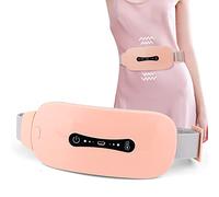 Pain Relief Heating Pad, Period Heating Belt & Menstrual Cramp Massager with 3 Heat Levels & 3 Massages Modes Rechargable Electric Fast Warming Belly Belt, Gifts for Women Mother & Girl, Pink