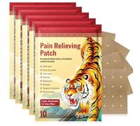 Pain Relieving Patch for Stiff Neck, Sore Shoulder, Joint Pain, Arthritis, Backache, Bruises, Strains, Sprains, Rheumatism, 10 Patches, 7cm x 10cm, Highly Breathable