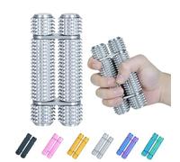 Pain Stim Fidget Roller for Adults Office Desk Stress Relief Sensory Aid ADHD Anxiety Fidget Tool Pocket Spinner Gifts for Him Her Colleagues(Silver,Compact)