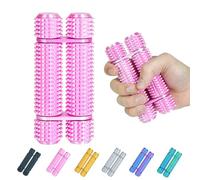 Pain Stim Fidget Roller for Adults Office Desk Stress Relief Sensory Aid ADHD Anxiety Fidget Tool Pocket Spinner Gifts for Him Her Colleagues(Pink,Compact)