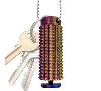 Pain Stimming Fidget Keychain | Spiky Keyring Sensory Toys | 3D Printed Spiked Grip Stimulation Keychains | Handheld Pocket Pain Stimming Spiky Fidget Roller Toy for Teens & Adults
