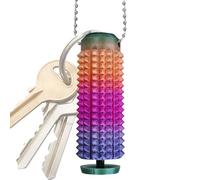 Pain Stimming Fidget Keychain | Spiky Keyring Sensory Toys | 3D Printed Spiked Grip Stimulation Keychains | Creative Handheld Pocket Pain Stimming Spiky Fidget Roller Toy for Teens & Adults