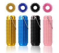 Pain Stimming Fidgets, Acupressure Rings, 8 Pcs Fidget Toys Includes 4 Pain Stim Fidget and 4 Finger Massager, Ideal for Stress Relief Office Killing Time, Novelty Gifts for Friends (2)