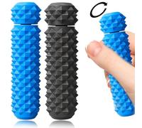 Pain Stimming Fidgets, Rotating Fidget Toys for ADHD Anxiety Autism, Sensory Office Travel Classroom Stress Relief Gadgets, 2 PCS Spiky Grippie Stim Keychain (Blue & Black, 9.4 x 2.4 cm)