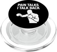 Pain Talks I Talk Back Boxing Mindset PopSockets PopGrip for MagSafe