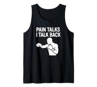 Pain Talks I Talk Back Boxing Mindset Tank Top