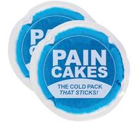 PAINCAKES Reusable, Sticks to Body Round Cold Pack, 2 Count, 5" Large, Blue, Stickable Ice Pack for Targeted Cold Therapy, Perfect for Injuries, and Small Areas, Latex-Free Cold Compress