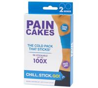 Paincakes Reusable, Sticks to Body Round Cold Pack, Mini, 2 Count, Purple and Blue, Small Ice Packs, Perfect for Injuries, and Small Areas, Latex-Free Cold Compress