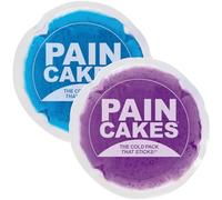 Paincakes Reusable, Sticks to Body Round Cold Pack, Mini, 2 Count, Purple and Blue, Small Ice Packs, Perfect for Injuries, and Small Areas, Latex-Free Cold Compress