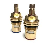 PAINI Compatible Replacement ceramic disc tap cartridges valves quarter turn inserts glands 1/2" x 20 spline (Short Stem (53mm))