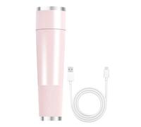 Painless Electric Face Razor USB Rechargeable Hair Removal Device (Pink)