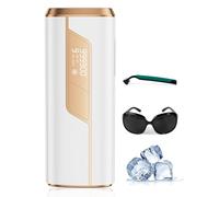 Painless Ice-Cooling IPL Hair Removal Device, Laser Hair Removal Device with 9 Energy Levels, 2 Flash Modes, 600NM Red Light, IPL Laser Hair Remover for Women Men, Facial Bikini Leg Arm Body