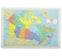 Painless Learning Canada Map Placemat, 12 x 17 1/2 inches