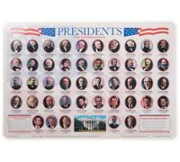 Painless Learning Presidents Placemat Black 23 x 19 x 10 inches