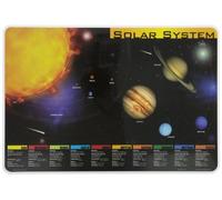 Painless Learning Solar System Placemat, Black, Yellow,White, 1 Count (Pack of 1)