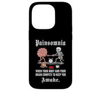 Painsomnia Tug-of-War | Funny Brain vs Body Sleep Struggle Case for iPhone 14 Pro