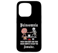 Painsomnia Tug-of-War | Funny Brain vs Body Sleep Struggle Case for iPhone 15 Pro